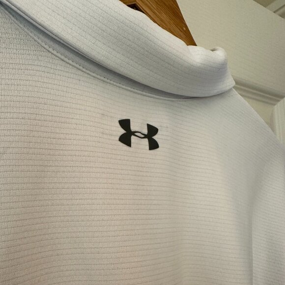 Under Armour Golf Tech Polo White/Graphite/Graphite LG - Picture 4 of 8
